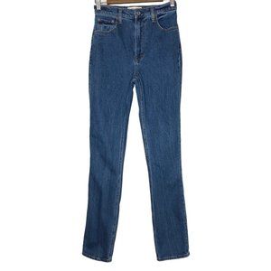 Abercrombie & Fitch Women's Straight Leg Jeans - Classic Blue Denim